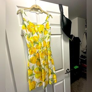Pappagallo lined Lemon dress, sz 4
